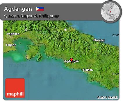 agdangan quezon map|Satellite Map of Agdangan .